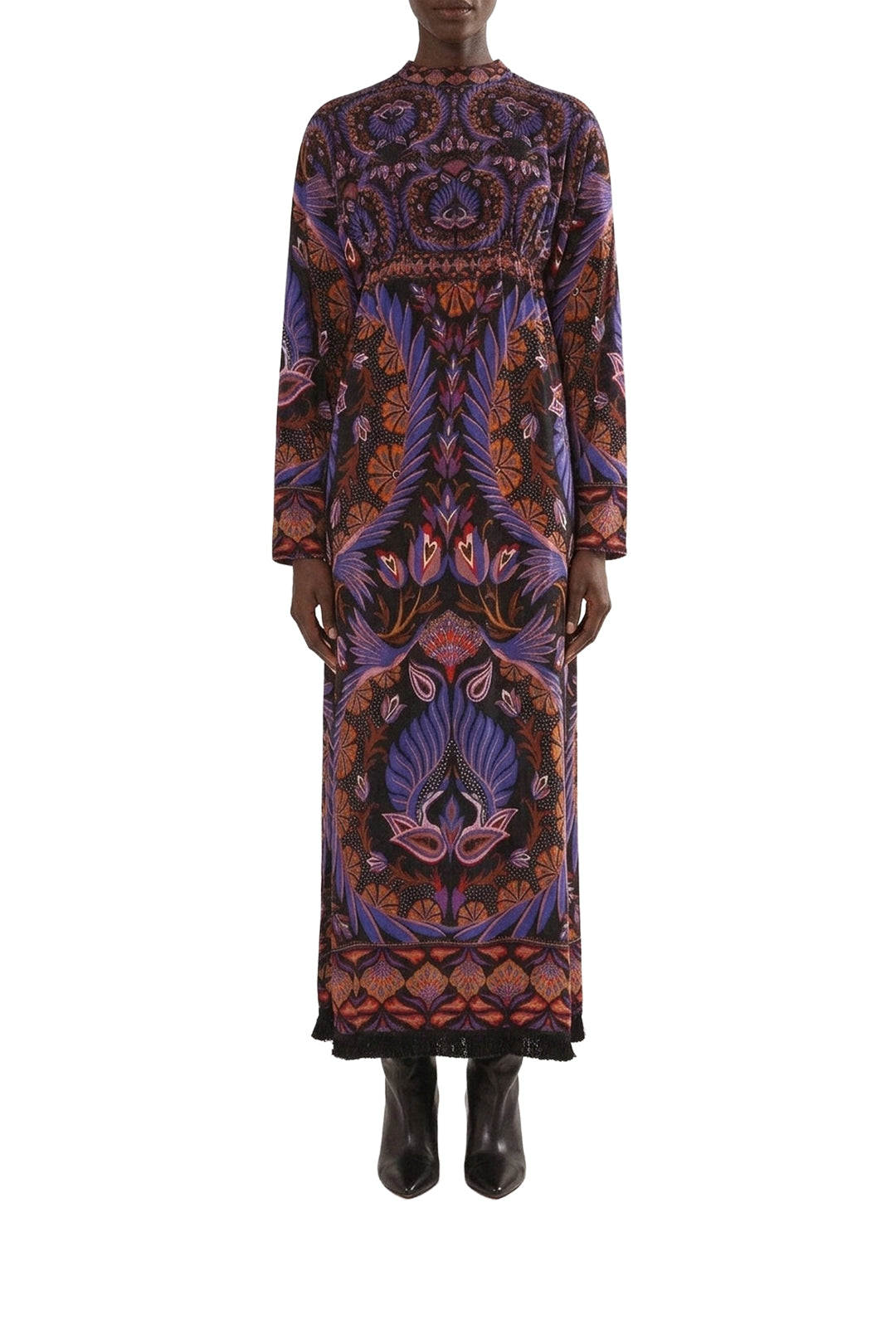 Robe longue Heart Forest - Bordeaux