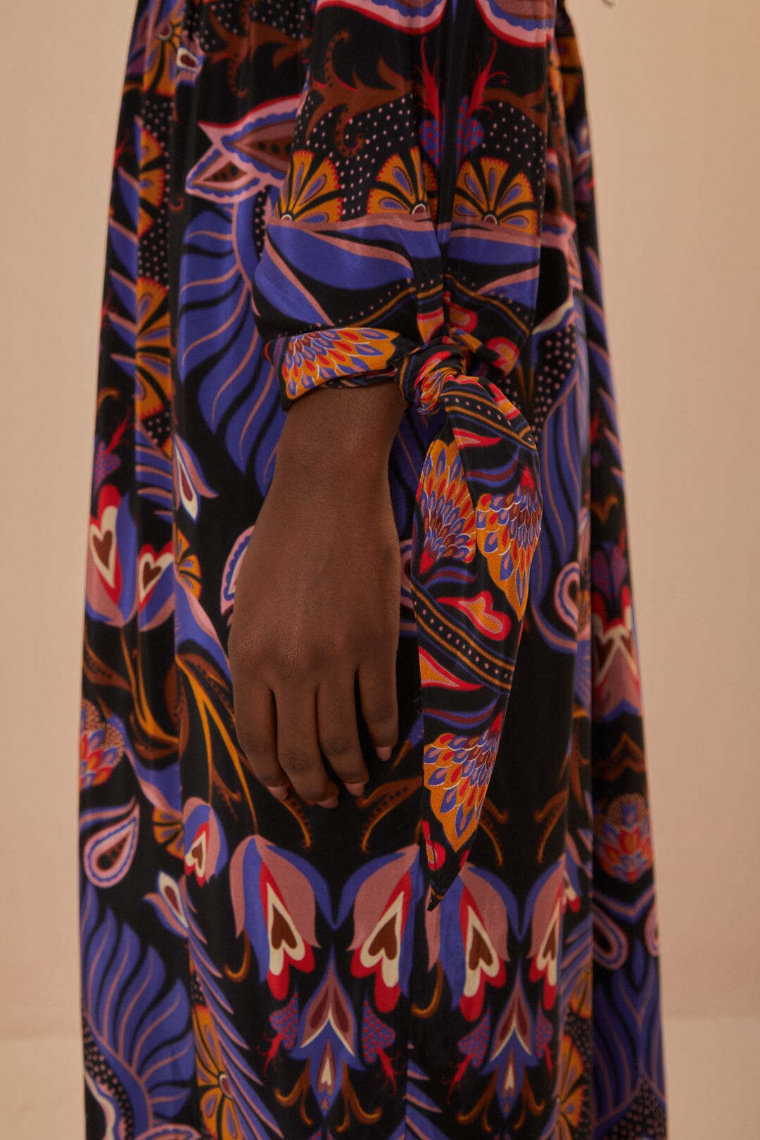 Robe longue Heart Forest - Bordeaux