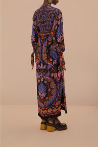 Robe longue Heart Forest - Bordeaux
