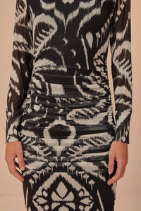 DJV_Pineapple Black Robes midi - Pineapple Black