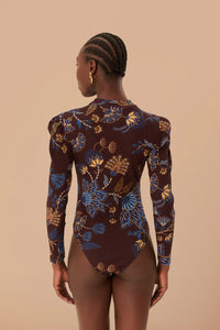 DJV_Embroidered Garden Brown Cardigans & Pulls - Embroidered Garden Brown