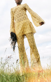 Gold / Robe Archie en soie - Gold