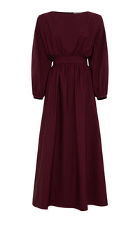 Bordeaux / Robe Ahmose à taille froncée - Bordeaux