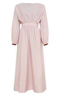 Pale Blush / Robe Ahmose à taille froncée - Pale Blush