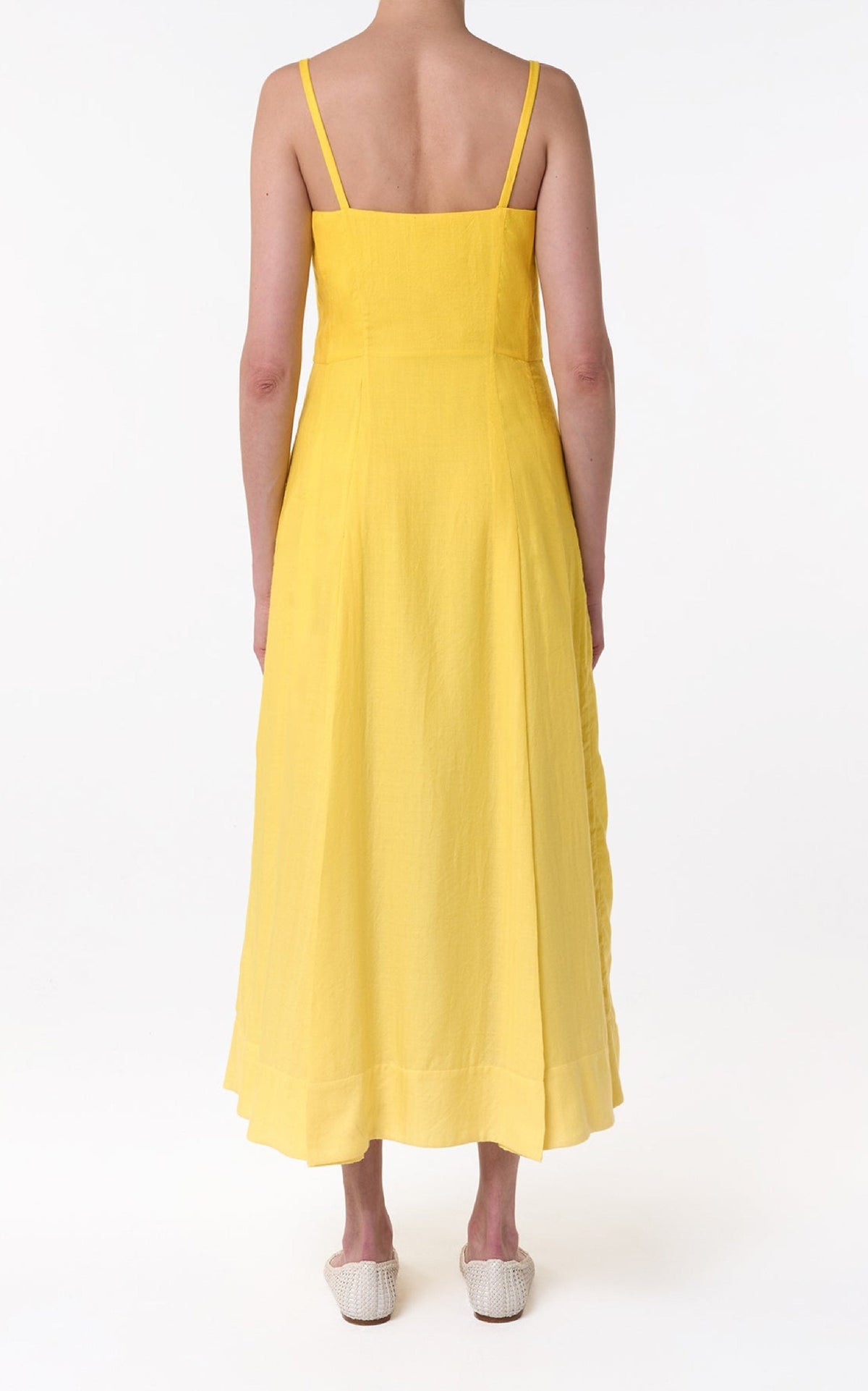 Cadmium Yellow / Robe Magritte en cachemire - Cadmium Yellow