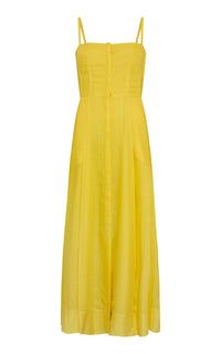 Cadmium Yellow / Robe Magritte en cachemire - Cadmium Yellow