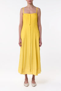 Cadmium Yellow / Robe Magritte en cachemire - Cadmium Yellow