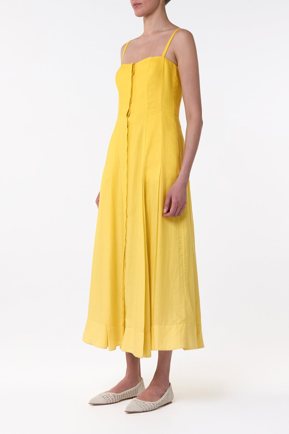 Cadmium Yellow / Robe Magritte en cachemire - Cadmium Yellow