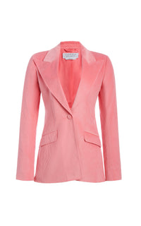 Leiva Blazer en rose sea island velours côtelé