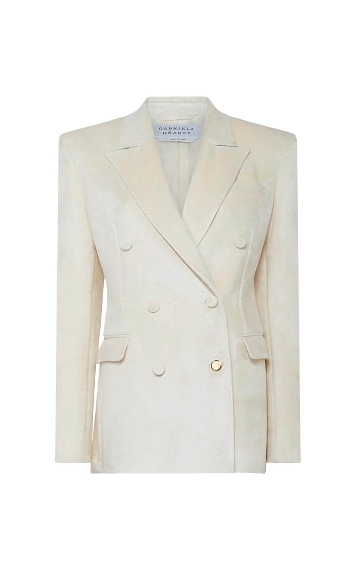 Ivory / Veste blazer Gavin en soie et laine - Ivory