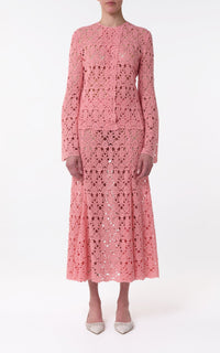 Reynolds Jacket en rose cachemire dentelle