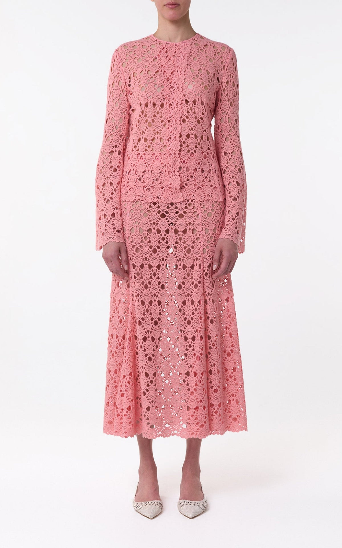 Reynolds Jacket en rose cachemire dentelle