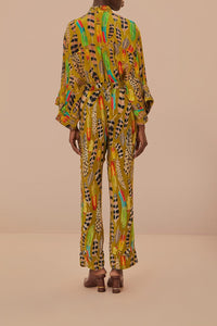 MEDIA OFF LINE_Amazon Feathers Trousers - Green