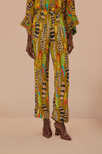 MEDIA OFF LINE_Amazon Feathers Trousers - Green