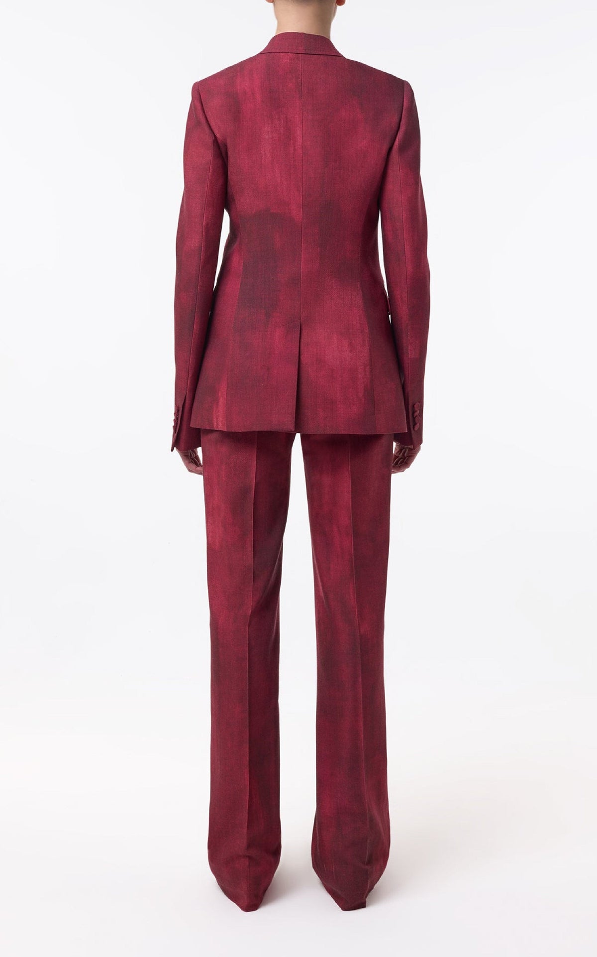 Bordeaux / Veste blazer Angela en laine - Bordeaux
