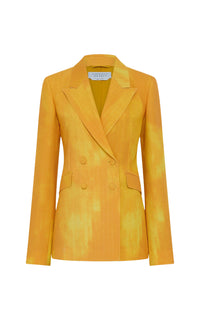 Cadmium Yellow / Veste blazer Angela en laine - Cadmium Yellow