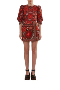 Blouse Gigi Tapestry Brown - Marron