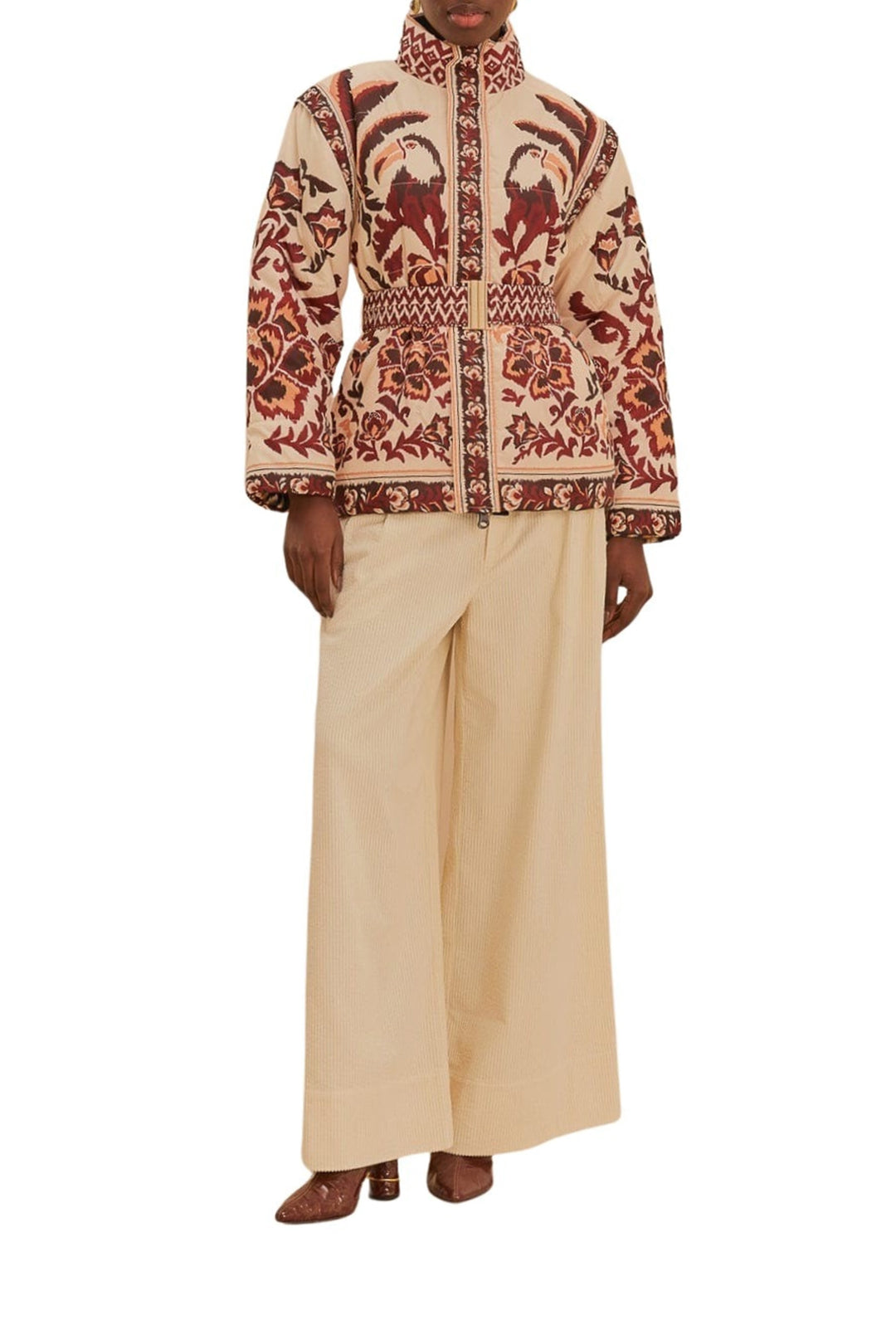 DJV_Toucans Scarf Cream Vestes & Manteaux - Toucans Scarf Cream
