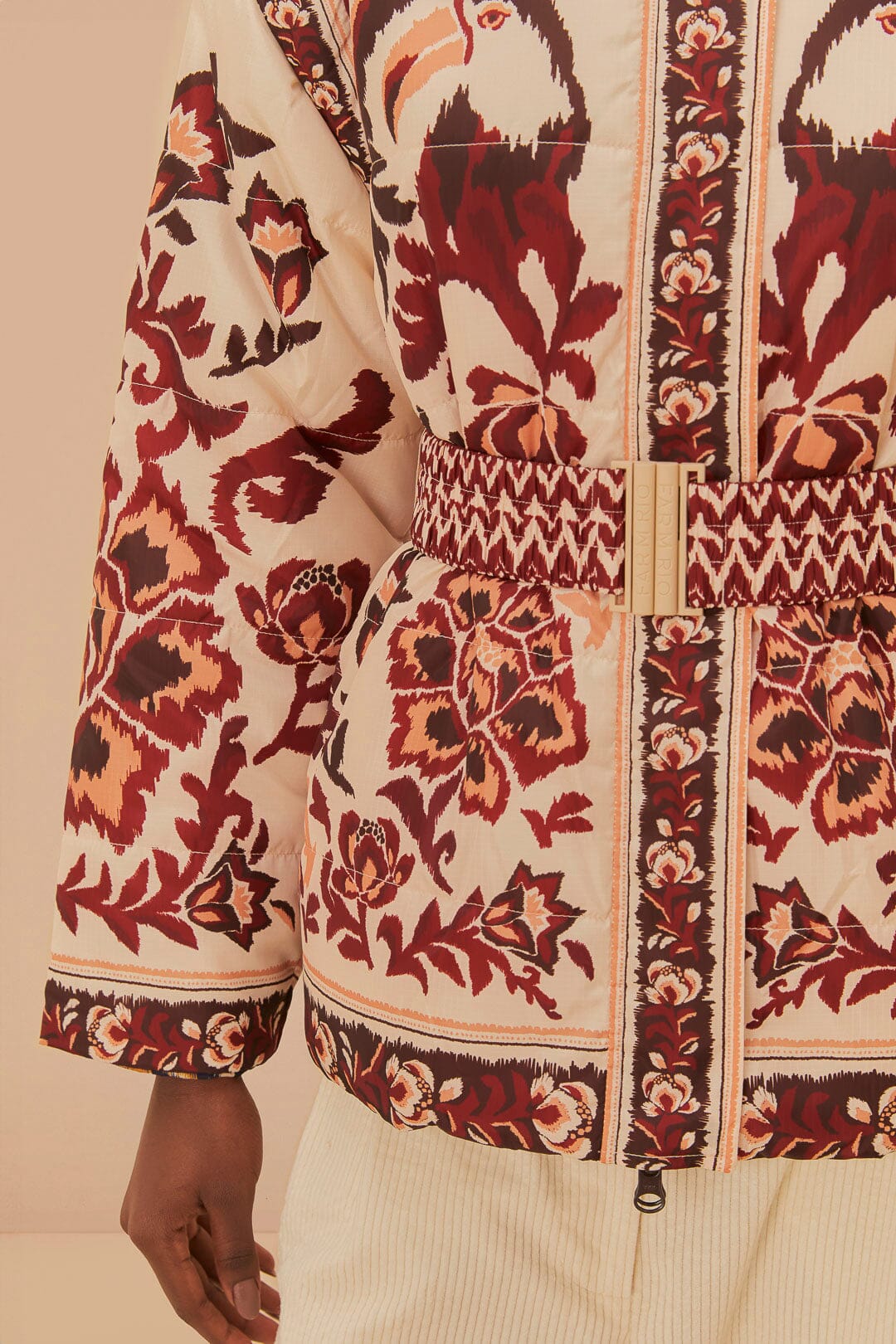 DJV_Toucans Scarf Cream Vestes & Manteaux - Toucans Scarf Cream