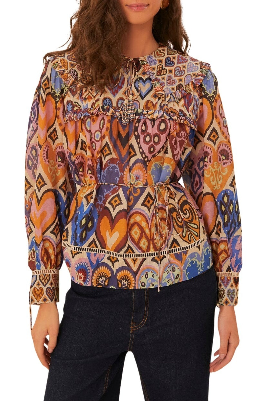 DJV_Hearts Cream Chemises & Blouses - Hearts Cream