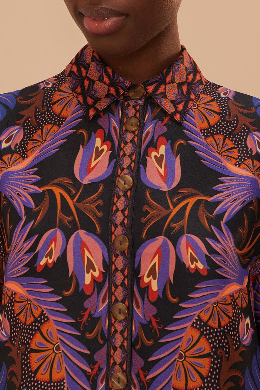 Chemise Heart Forest à motif - Multicolore
