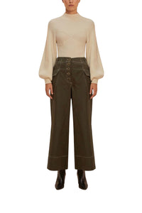Dark Green Pantalon - Dark Green