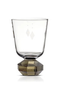 Set de 2 petits verres en cristal Chelsea - Clear & Grey