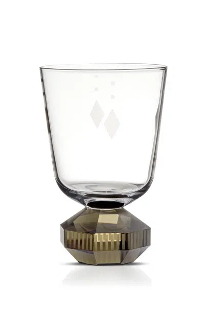 Set de 2 petits verres en cristal Chelsea - Clear & Grey