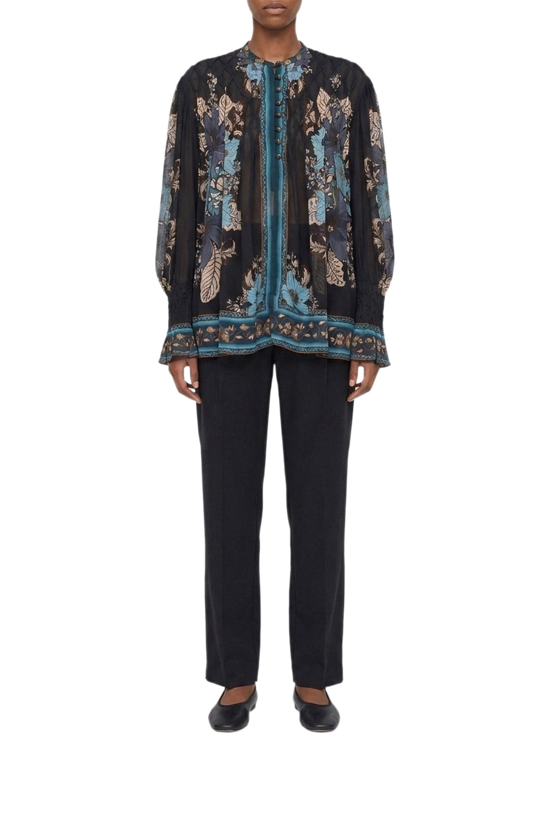 Blouse Blossom Tapestry - Bleu