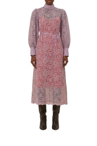 Robe midi Lace Lilac - Violet