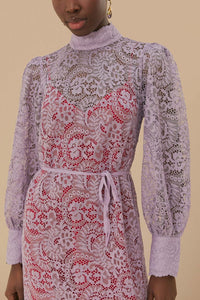 Robe midi Lace Lilac - Violet