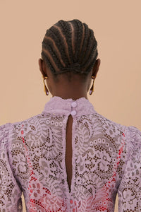 Robe midi Lace Lilac - Violet
