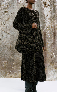 Black & Gold / Sac Hedone en cachemire - Black & Gold