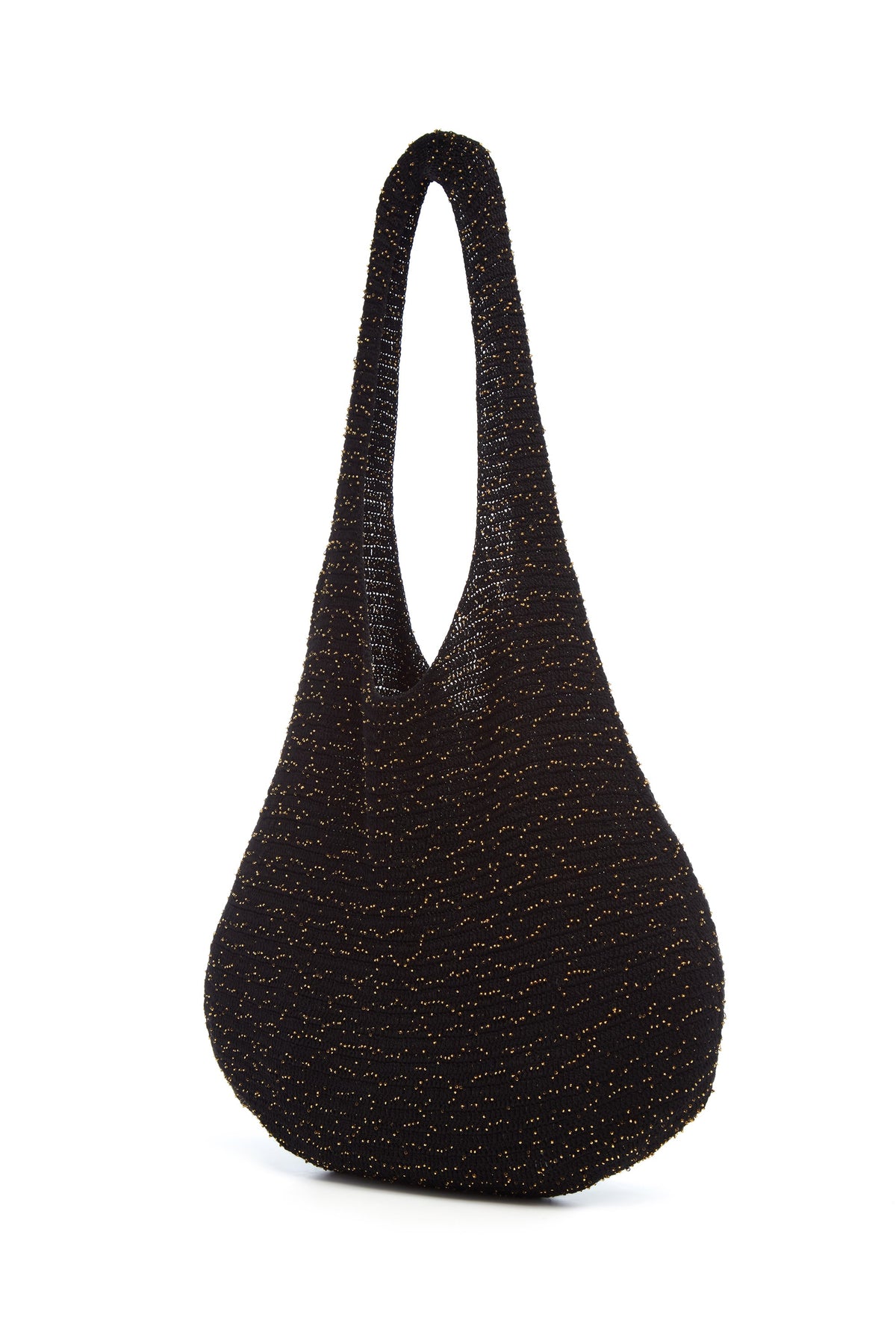 Black & Gold / Sac Hedone en cachemire - Black & Gold