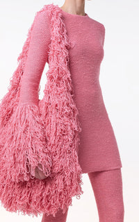 Rosa / Sac Celeus en cachemire et soie - Rosa