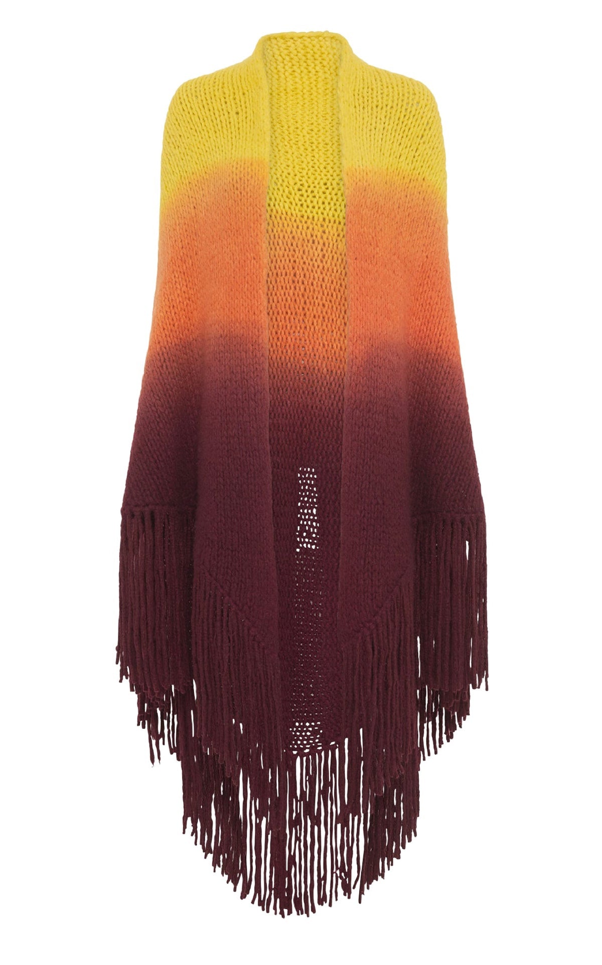 Lauren Wrap Dip Dye en dégradé lever de soleil welfat cachemire fil