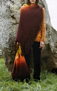 Lauren Wrap Dip Dye en dégradé lever de soleil welfat cachemire fil