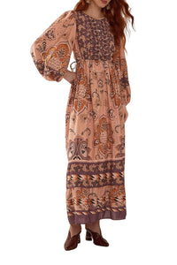 DJV_Glam Tapestry Burgundy Robes longues - Glam Tapestry Burgundy