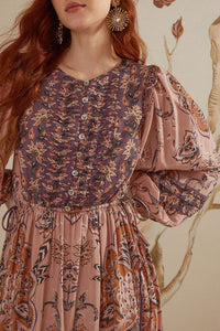 DJV_Glam Tapestry Burgundy Robes longues - Glam Tapestry Burgundy