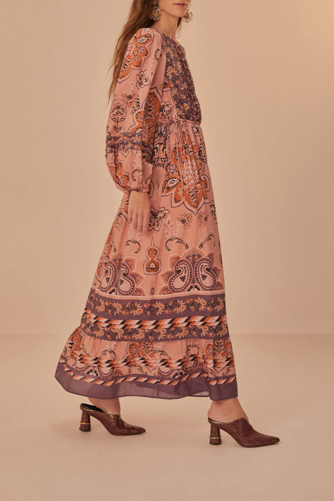 DJV_Glam Tapestry Burgundy Robes longues - Glam Tapestry Burgundy