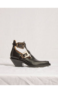 Black / Bottines Castro 50 en cuir - Black