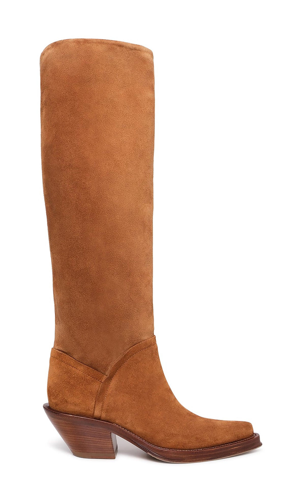 Camero Boot en cognac daim