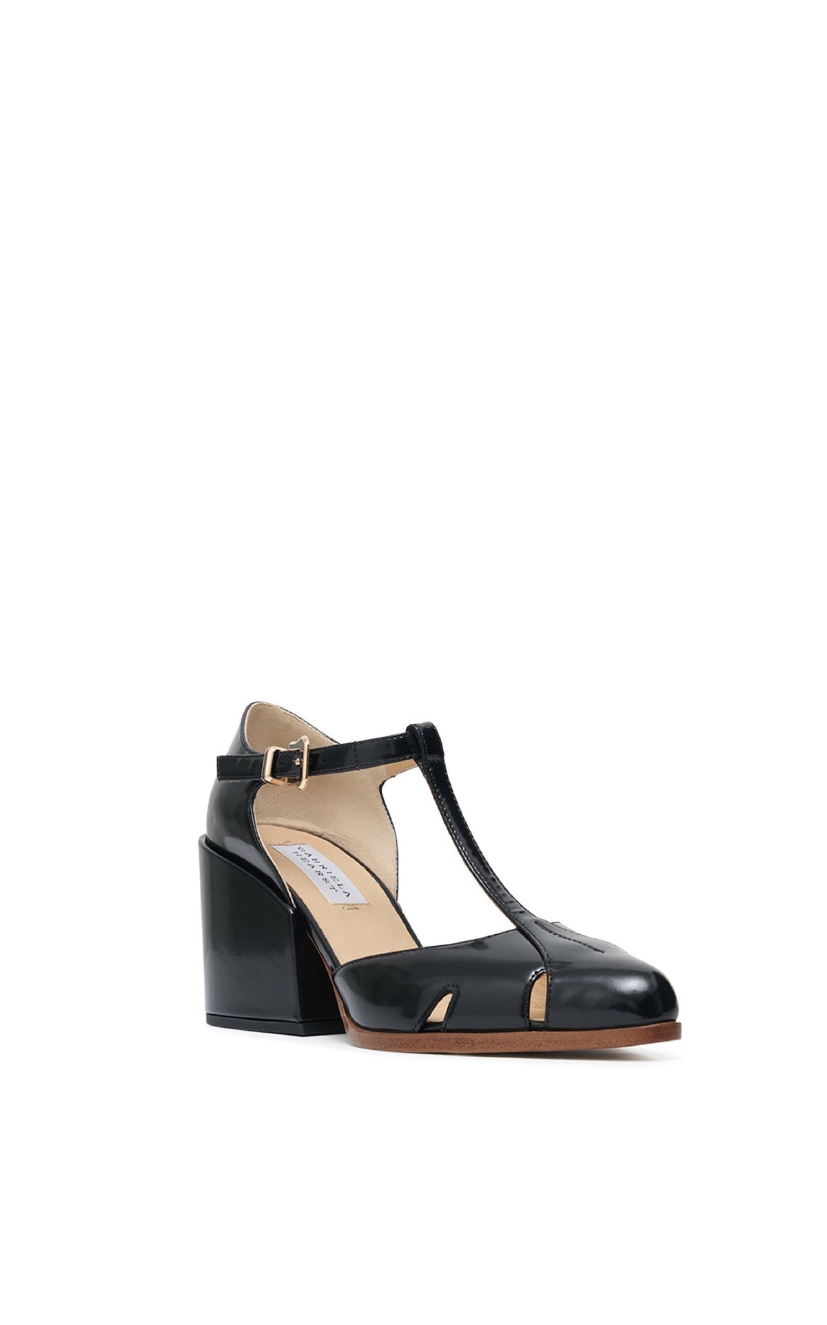 Black / Sandales Evita 80 en cuir - Black