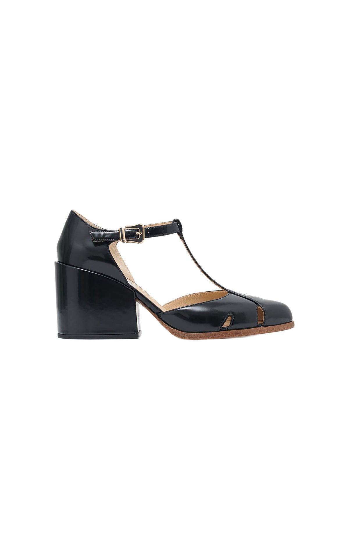 Black / Sandales Evita 80 en cuir - Black