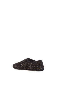 Black & Gold / Ballerines maille Callie en cachemire - Black & Gold