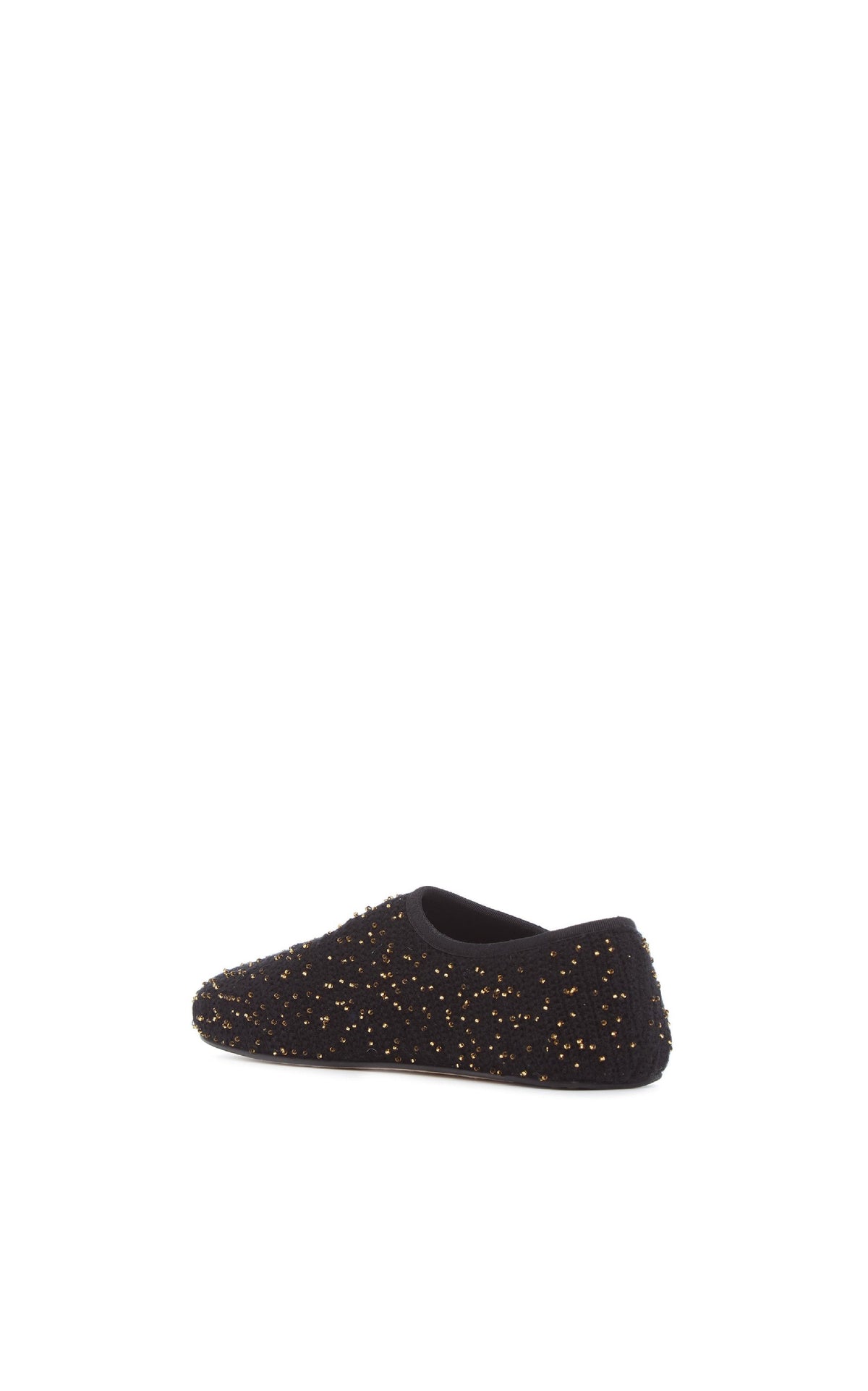 Black & Gold / Ballerines maille Callie en cachemire - Black & Gold
