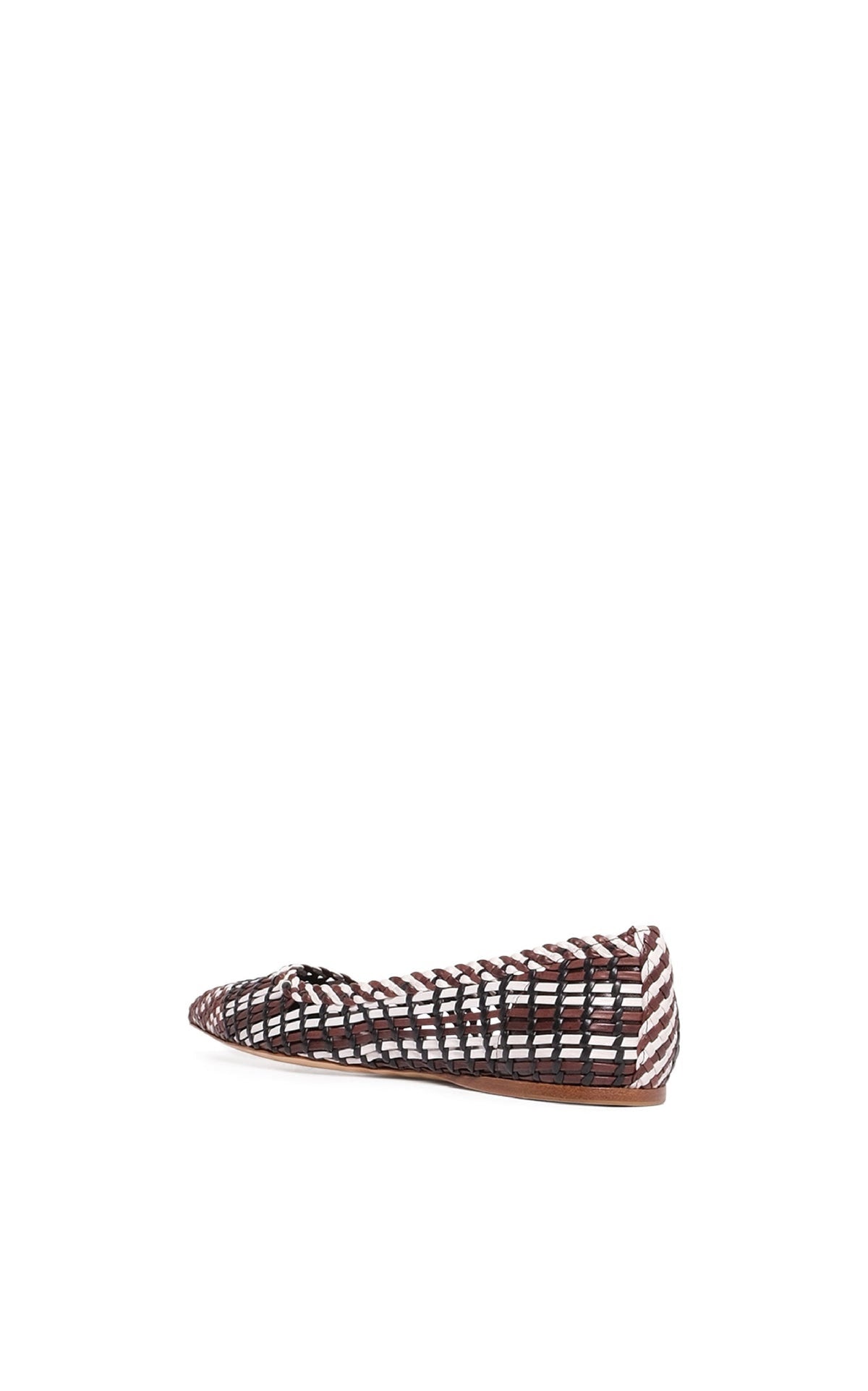 Aurora Flat en chocolat multicolore goat cuir