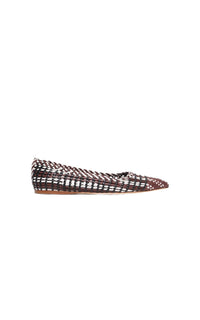 Chocolate Multi / Ballerines plates Aurora en cuir - Chocolate Multi