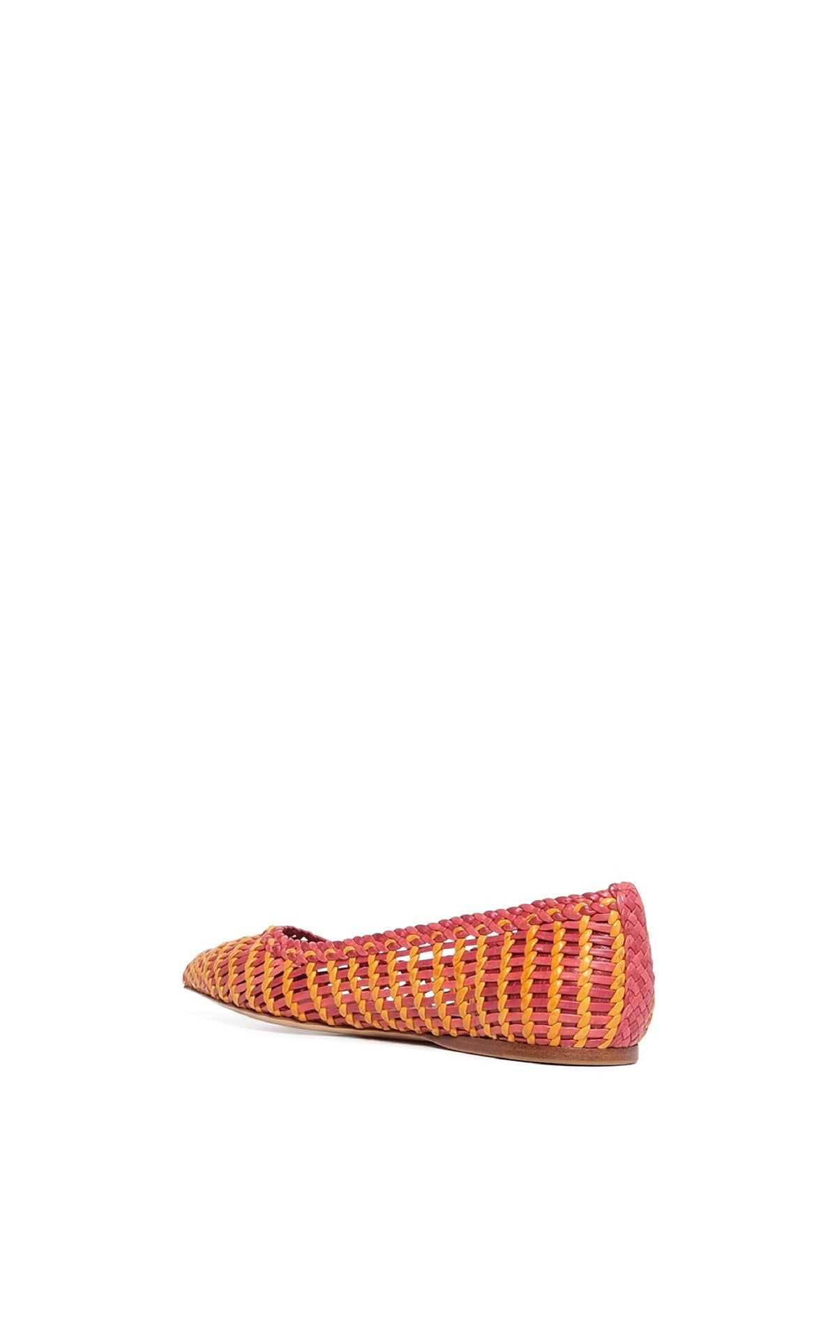 Aurora Flat en rose multicolore goat cuir