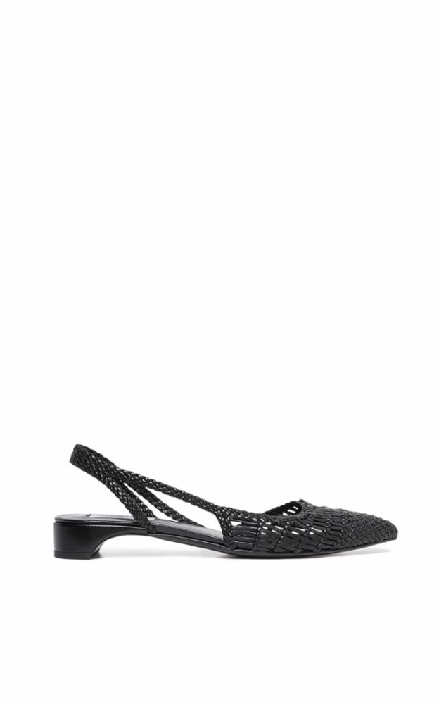 Black / Mules Perro en cuir - Black